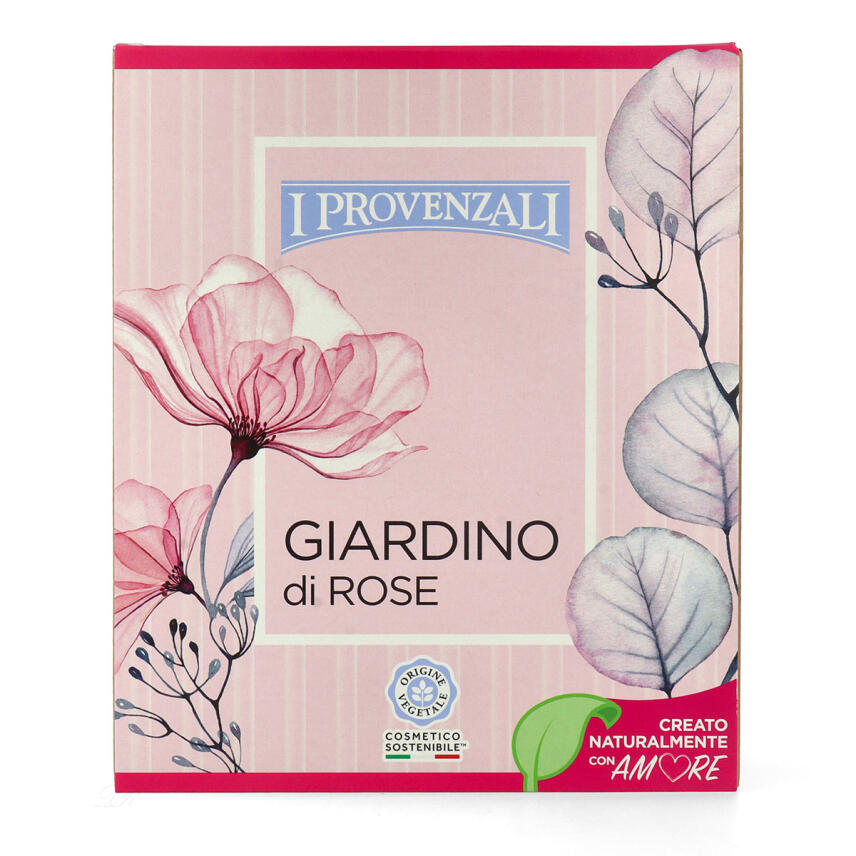 I Provenzali Geschenkset mit S&uuml;&szlig;mandel&ouml;l 200 ml, Seife 100 g &amp; Seifens&auml;ckchen