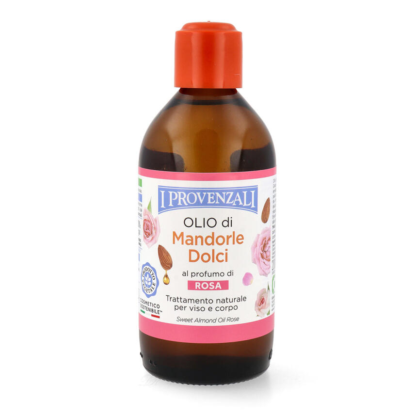 I Provenzali Geschenkset mit S&uuml;&szlig;mandel&ouml;l 200 ml, Seife 100 g &amp; Seifens&auml;ckchen