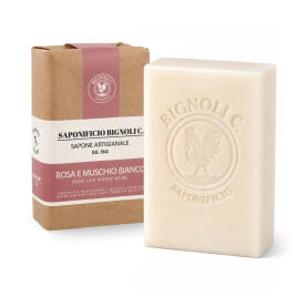 Saponificio Bignoli Rosa e Muschio Bianco Seife 150 g