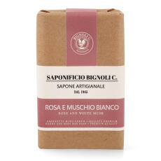 Saponificio Bignoli Rosa e Muschio Bianco Seife 150 g