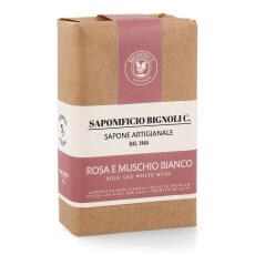 Saponificio Bignoli Rosa e Muschio Bianco Seife 150 g