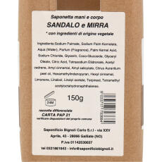 Saponificio Bignoli Sandalo e Mirra Seife 150 g