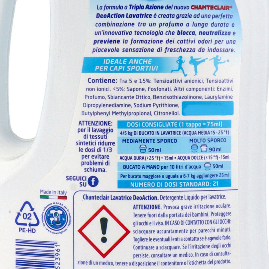 Chante Clair Fl&uuml;ssigwaschmittel Deo Action 1,05 Liter - 21 Waschg&auml;nge