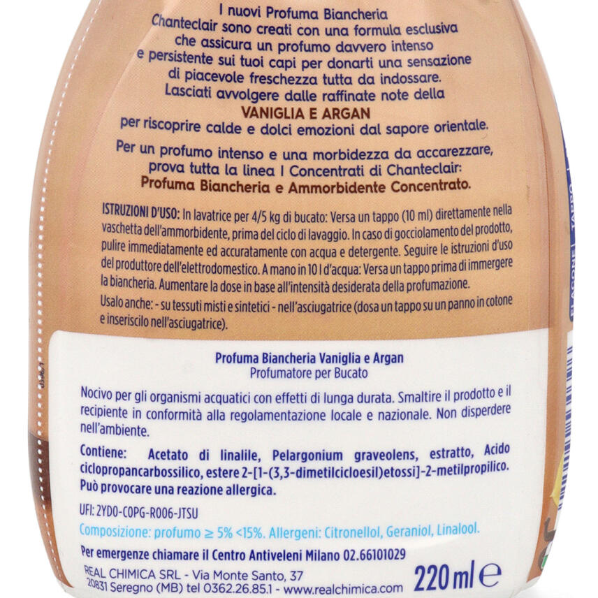Chante Clair W&auml;scheparf&uuml;m Vanille &amp; Argan 220 ml