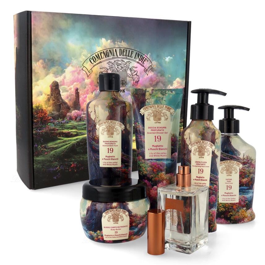 Compagnia delle Indie 19 Mughetto e Muschi Bianchi Geschenkbox