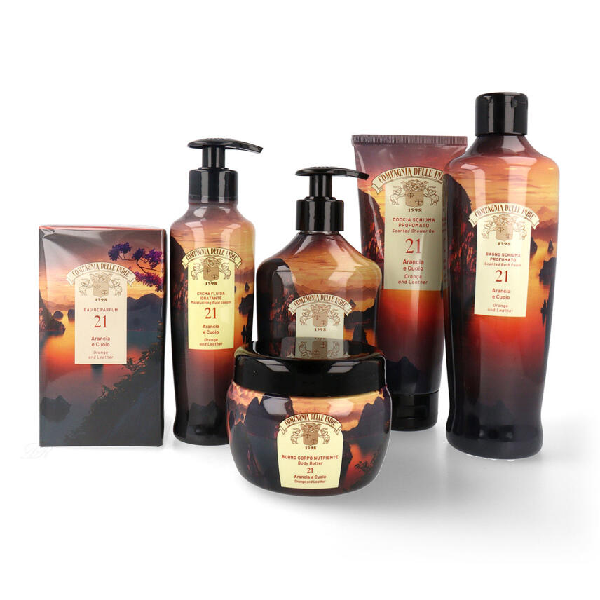 Compagnia delle Indie 21 Arancia e Cuoio Geschenkbox