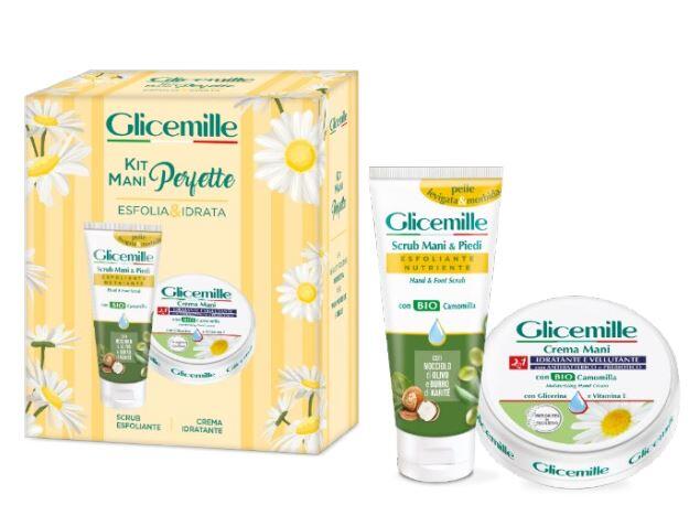 Glicemille 2in1 Geschenkset Handcreme Bio-Kamille 100ml + Scrub 100ml
