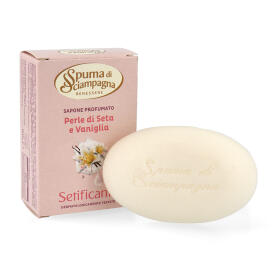 Spuma di Sciampagna Perle di Seta e Vaniglia Seife 90 g