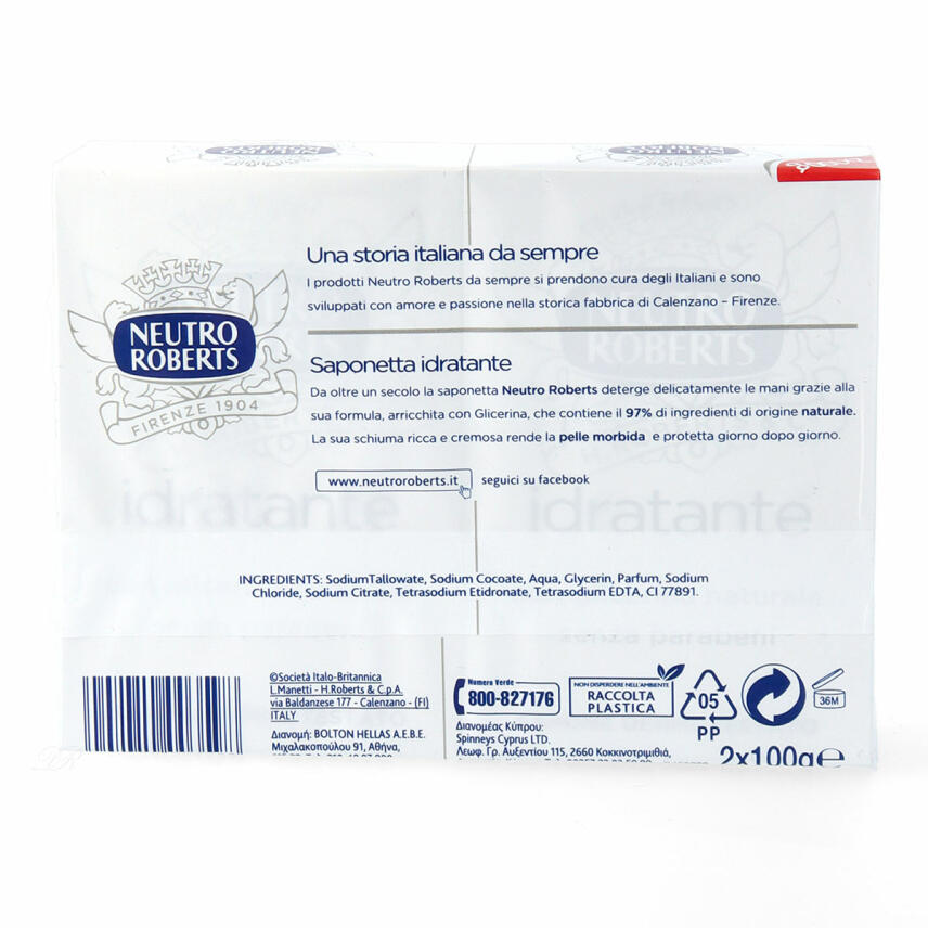 Neutro Roberts Sapone Idratante Creme Seife 2x 100 g Glicerin