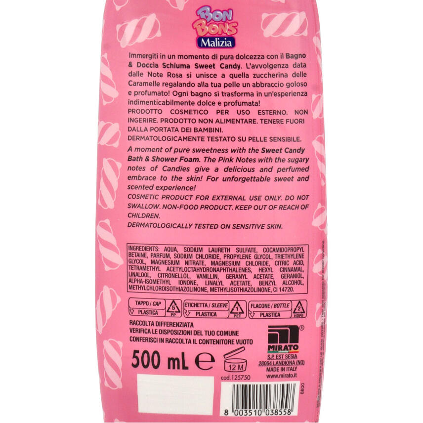 Malizia Bon Bons Sweet Candy Bade &amp; Duschschaum 500 ml