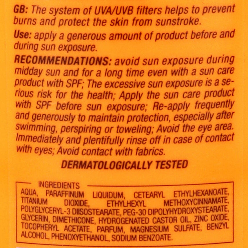 DELICE SUN Cream Medium Protection SFP15 UVA UVB Vitamin E 250 ml