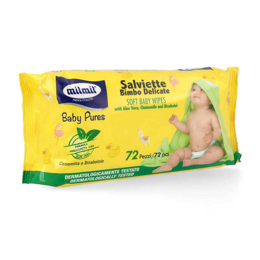 milmil BABYMIL Neutral baby wipes  72 pcs