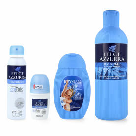 Paglieri Felce Azzurra Pampering Set with Deodorant, Deo Roll-on, Shower Gel & Bath Foam 