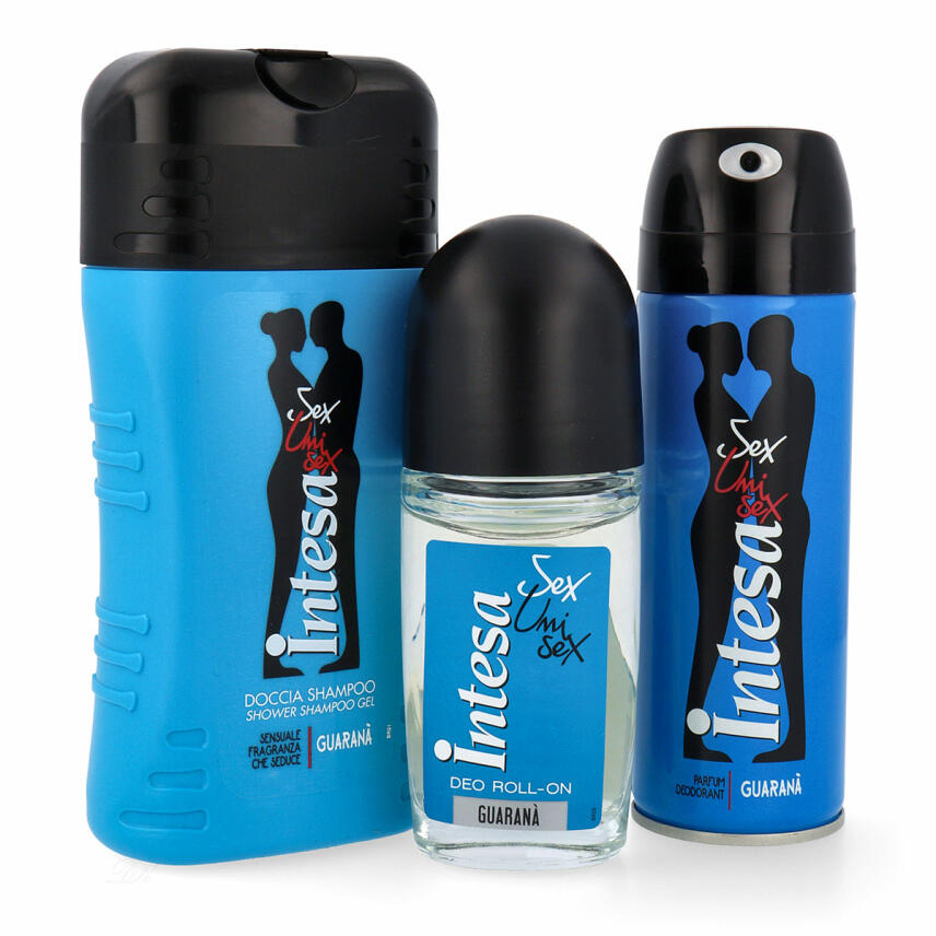 Intesa Unisex Guarana Set Deodorant &amp; Shower Gel &amp; Deo Roll-On