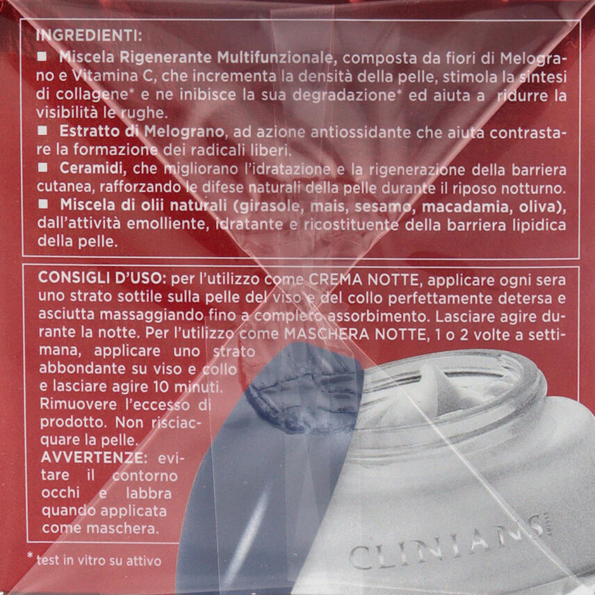 Clinians Straffende Nachtcreme Granatapfel 50 ml