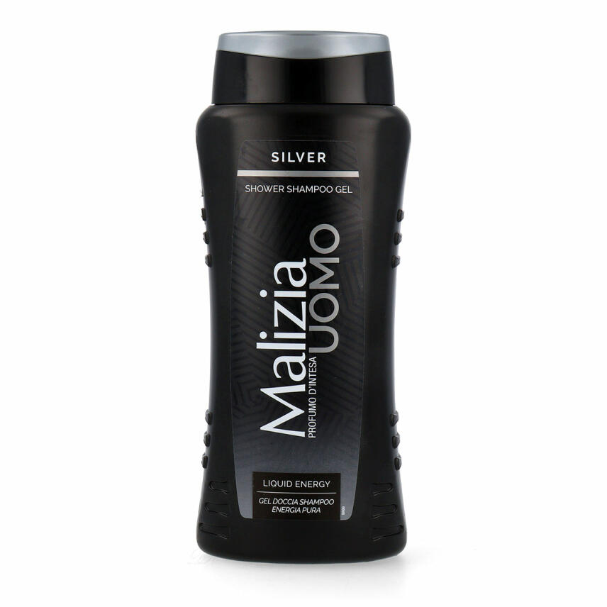 MALIZIA UOMO SILVER - shower gel &amp; shampoo 250ml aloe vera