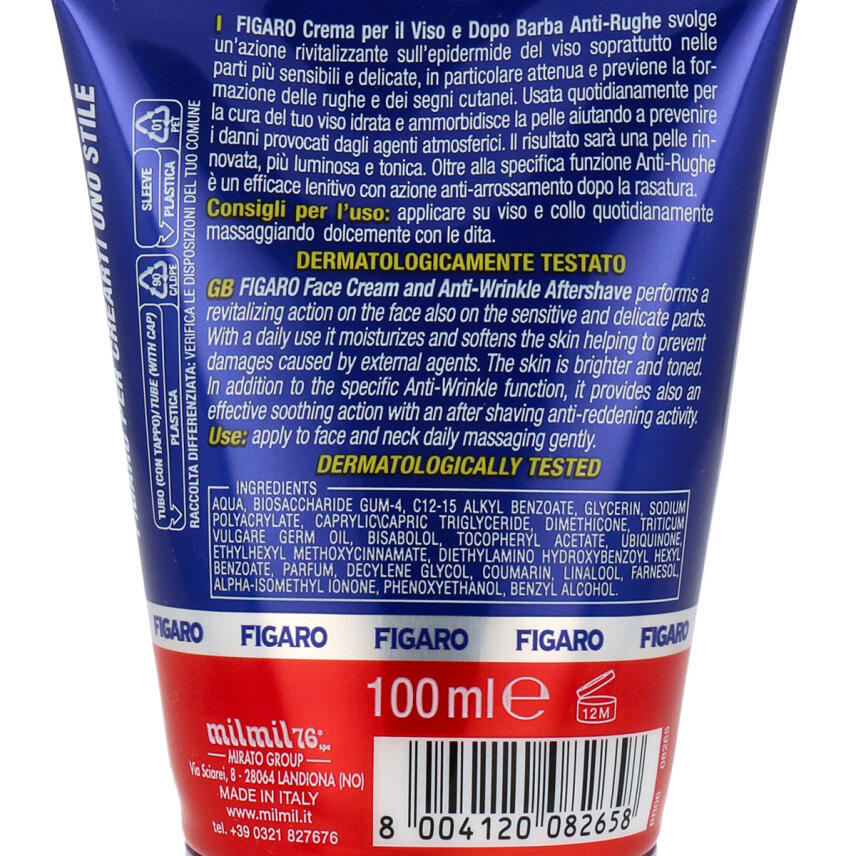 FIGARO Gesichtscreme &amp; After Shave mit Q10 100 ml