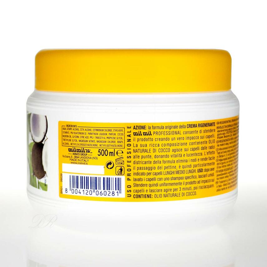 milmil Hair Conditioner Mask with Coconut Oil 500ml