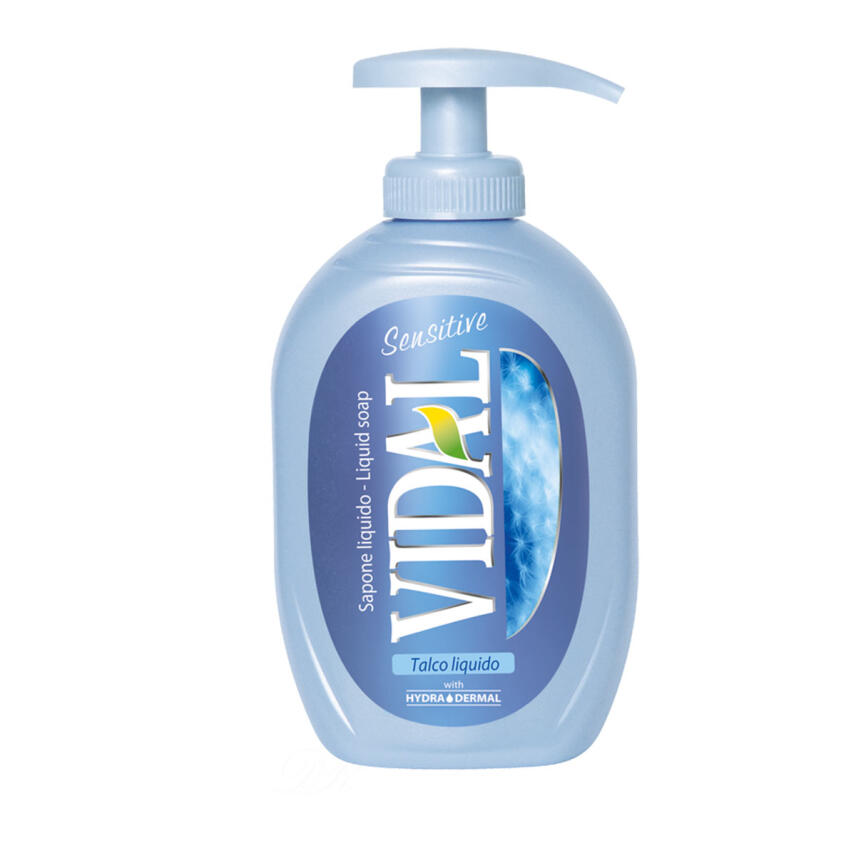 VIDAL Fl&uuml;ssigseife - Sensitive 300ml talco liquido