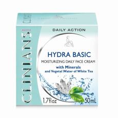 CLINIANS Hydra Basic Hydratisierende Gesichtscreme mit Teewasser 50ml f&uuml;r die Haut ab 20