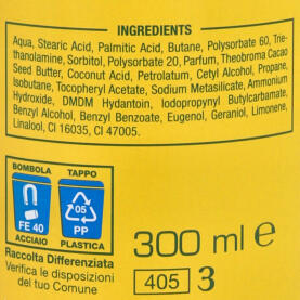 NOXZEMA Cocoa Butter Rasierschaum 300ml Spender (gelb)
