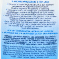 Paglieri Felce Azzurra Moisturizing Body Lotion Original 400 ml 