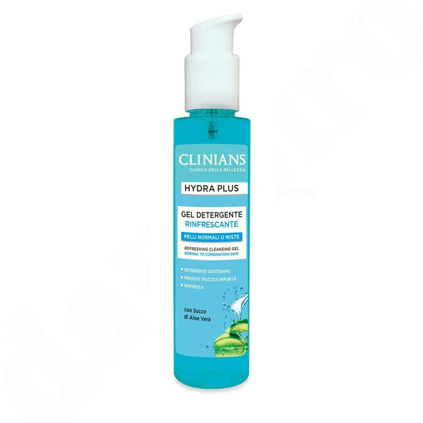 CLINIANS Hydra Basic Reinigungsgel Gesicht Mineralien &amp; weissem Teewasser 150 ml