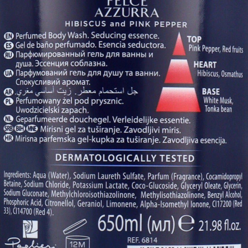 Paglieri Felce Azzurra Hibiscus &amp; Pink Pepper Badeschaum 650 ml