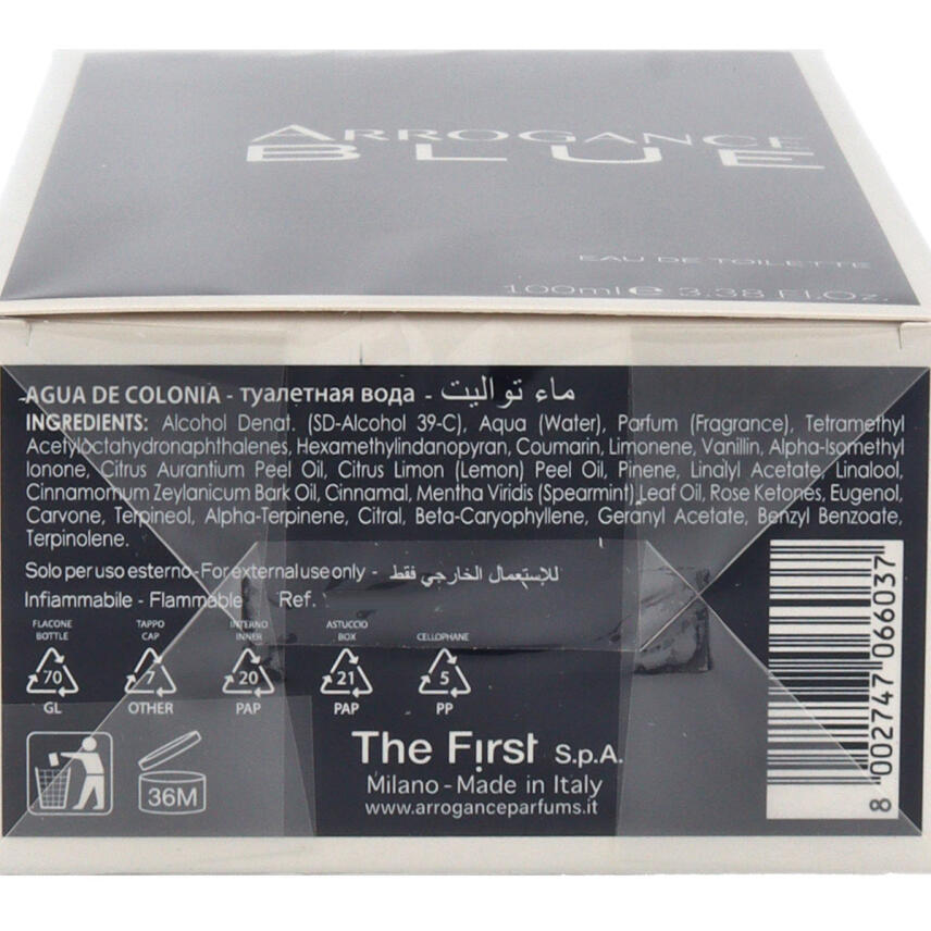 Arrogance Blue Eau de Toilette f&uuml;r Herren 100 ml