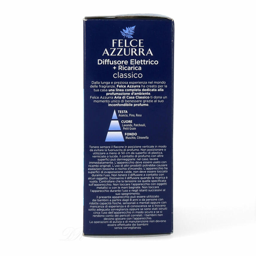 Paglieri Felce Azzurra Aria di Casa Electric Perfume Diffusor Original 20 ml