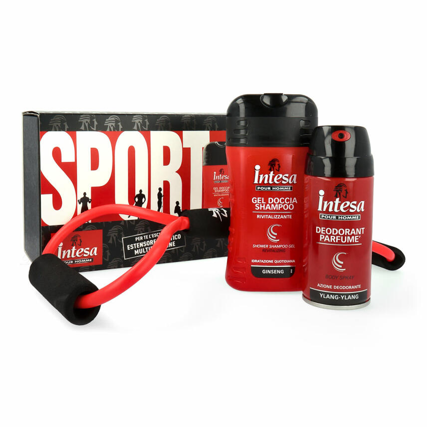 intesa Pour Homme Sport Geschenkset Deodorant, Dusche &amp; Fitness Expander