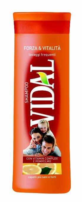 VIDAL Hair shampoo Forza &amp; Vitalit&agrave; Pompelmo - Grapefruit 250 ml