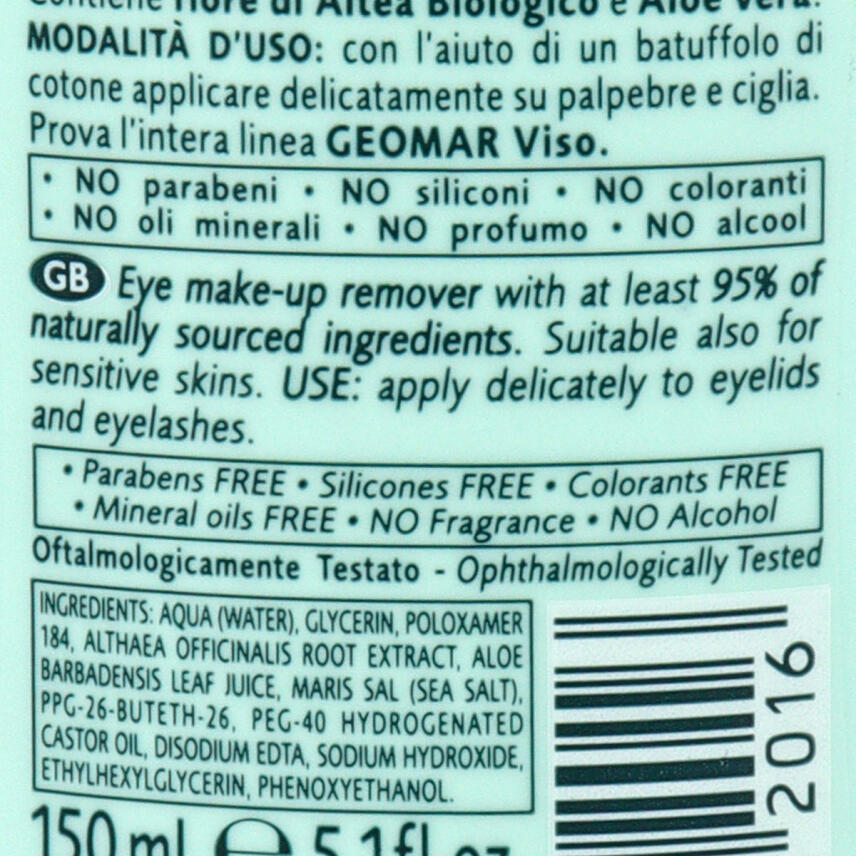 GEOMAR MakeUp Entferner Augenpartie malvebl&uuml;ten 150 ml
