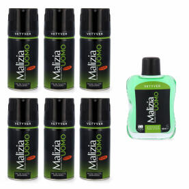 Malizia UOMO Vetyver Deodorant 6 x150 ml & After...