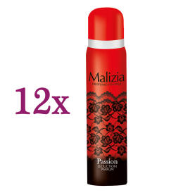 MALIZIA DONNA Body Spray deo spray  - PASSION - 12x 100ml