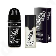MALIZIA UOMO SILVER perfume EdT 50ml + 1 x deo 150ml