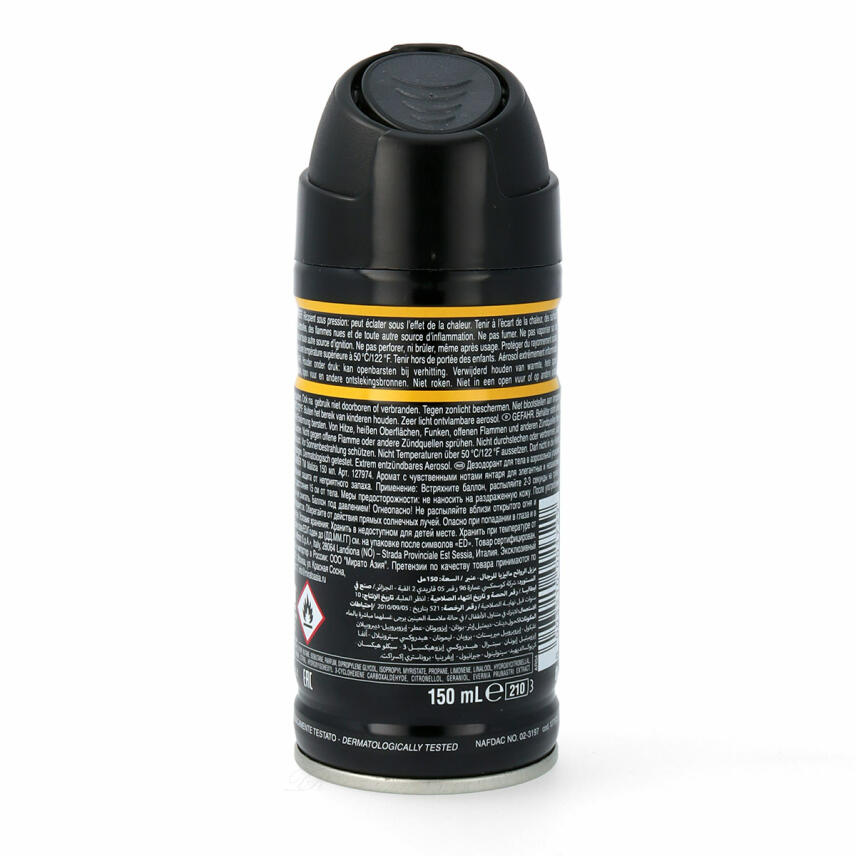 Malizia Uomo Amber Eau de Toieltte Deodorant Spray EdT 4 x 150 ml
