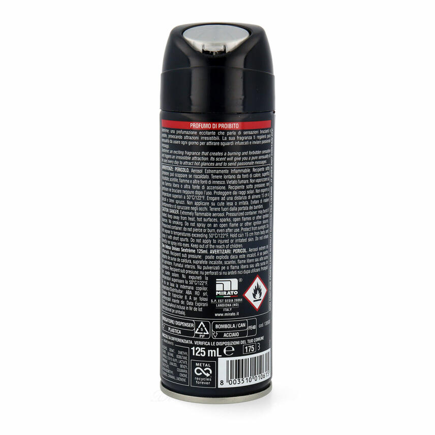 Intesa Unisex Sextreme Perfume Deodorant Spray 3 x 125 ml
