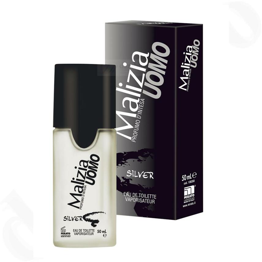 MALIZIA UOMO SILVER perfume EdT 50ml + 3 x deo 150ml