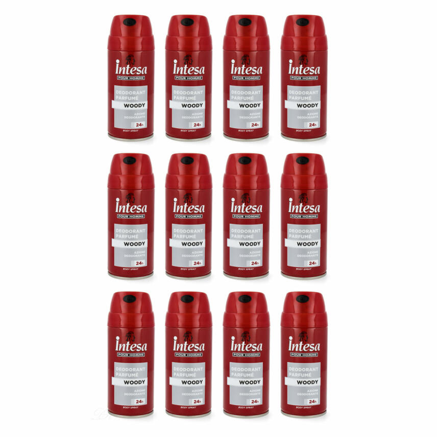 intesa pour Homme deodorant - WOODY - 12x 150ml