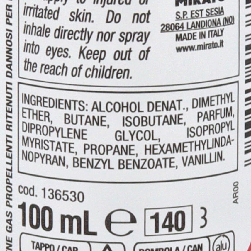 Malizia Donna Deodorant - Vanilla / Vanille 12 x 100 ml