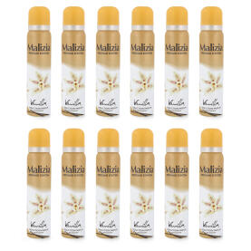 Malizia Donna Deodorant - Vanilla / Vanille 12 x 100 ml