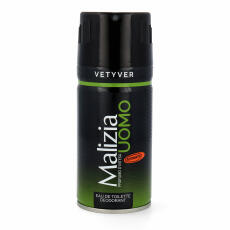 Malizia UOMO Vetyver Set Deodorant 150 ml, Shower Gel 250 ml &amp; Eau de Toilette 50 ml 