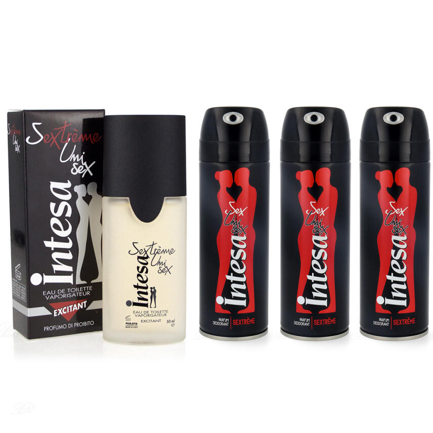 Intesa Unisex Sextreme EdT Parfum 50 ml &amp; 3x Deodorant 125 ml