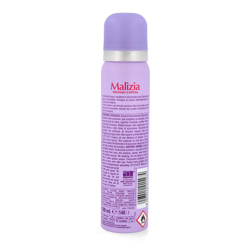 MALIZIA DONNA Body Spray deodorant - PURPLE 12x 100ml
