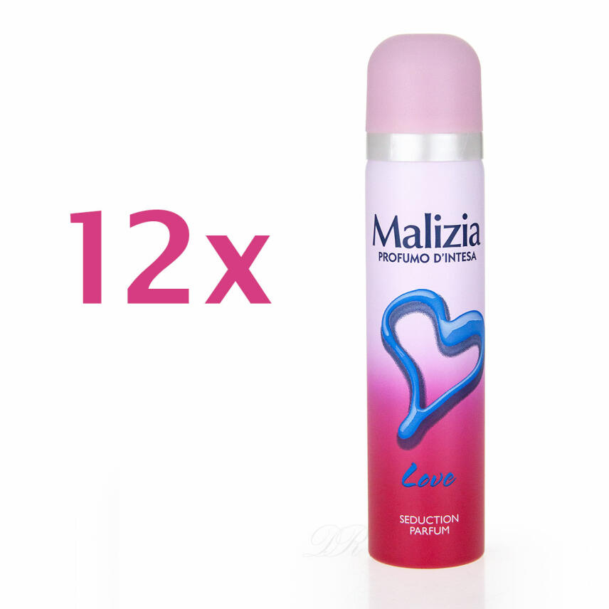 MALIZIA DONNA Body Spray deo spray LOVE 12x 75ml