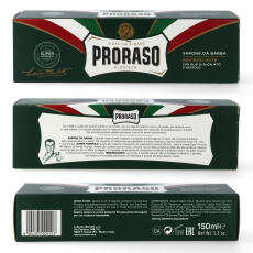 PRORASO Rasierseife Tube Eukalyptus&ouml;l und Menthol 6x 150ml