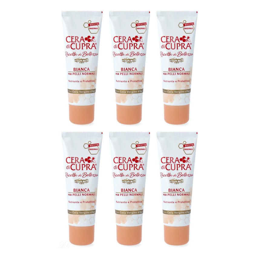 CERA di CUPRA Creme normale &amp; fettige Haut 6x 75ml bianca