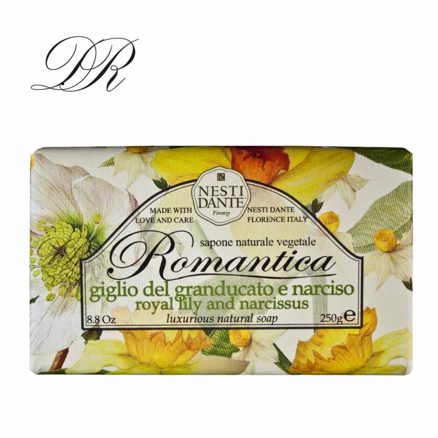 Nesti Dante Romantica Wei&szlig;e Lilie &amp; Narzisse Seife 250 g