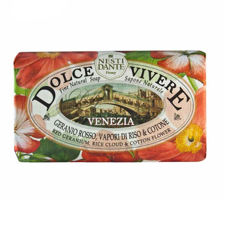 NESTI DANTE Dolce Vivere - Venezia geranio, riso &amp; Cotone seife 250g
